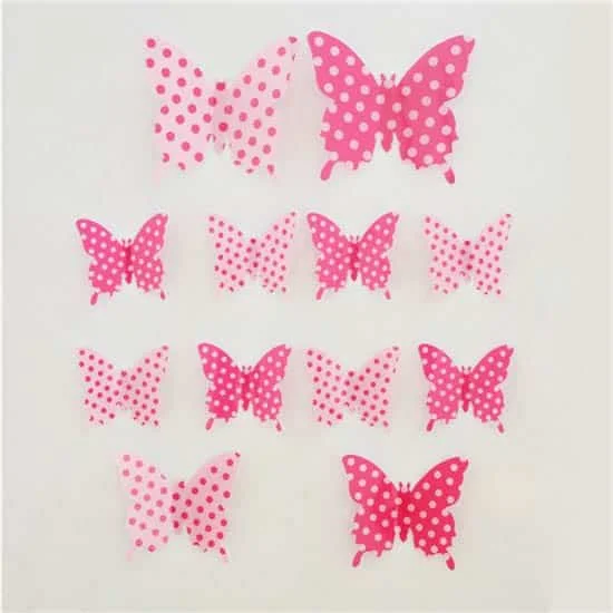 3D motýle - samolepky na stenu