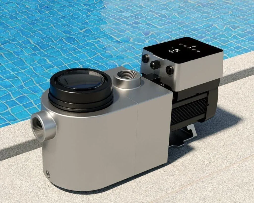 Výkonné bazénové čerpadlo s inverter technológiou pri bazéne