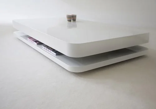 Biely konferenčný stolík