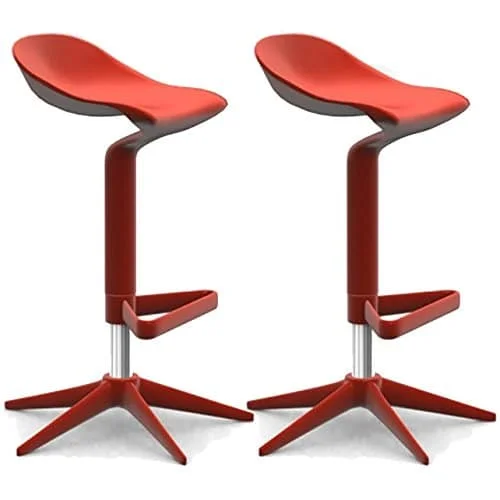 Červené barové stoličky