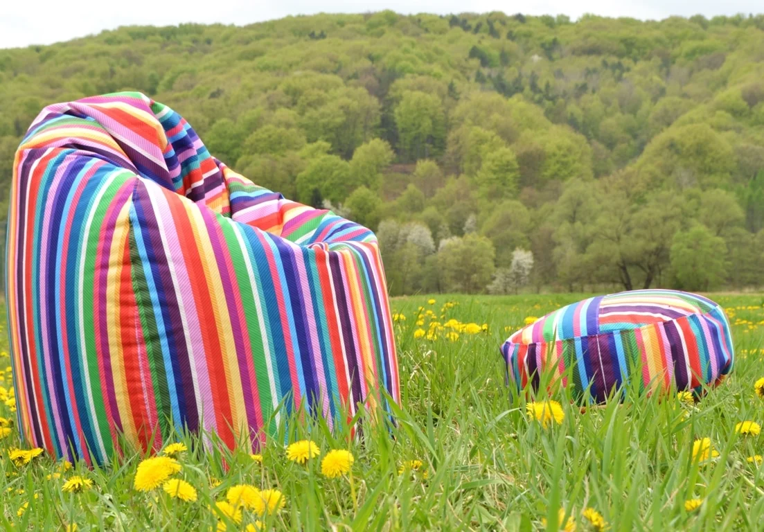 Dúhový sedací vak