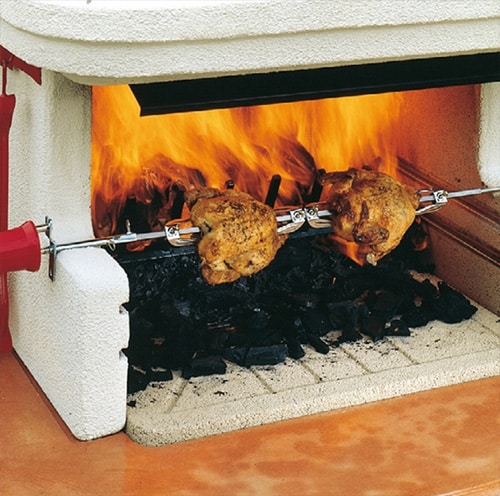 Elektrický rošt do záhradného krbu