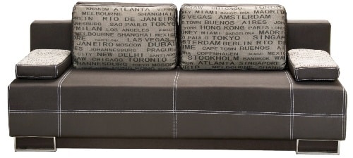 Hnedá pohovka do obývačky