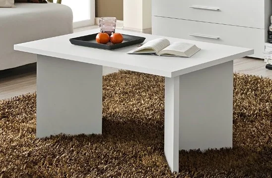 Malý konferenčný stolík biely