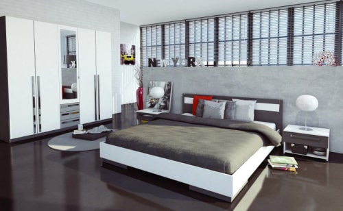 Moderná manželská posteľ