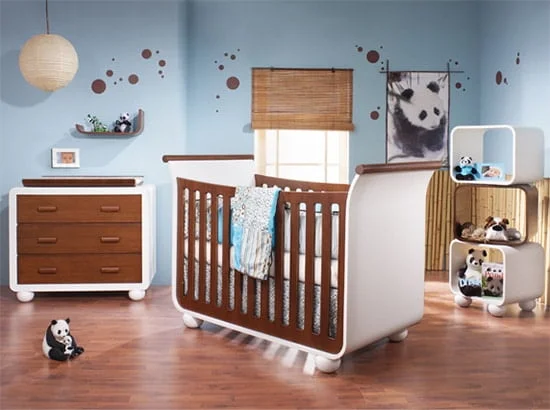 Moderna drevena detska postielka