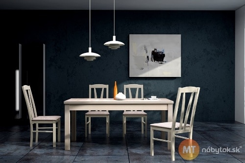 Moderná jedálenská zostava - stôl a stoličky