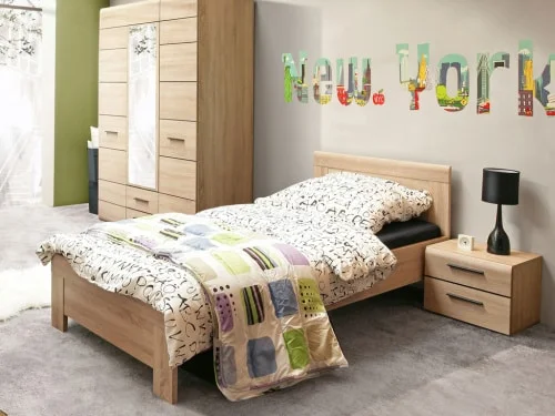 Moderná jednolôžková posteľ