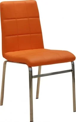 Moderná oranžová jedálenská stolička