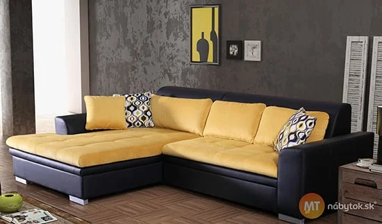 Moderná rohová sedacia súprava