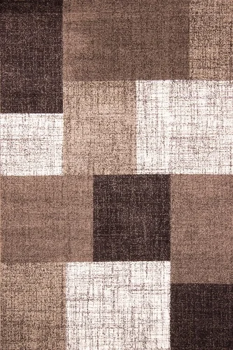 Moderný hnedý koberec