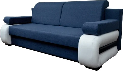 Modrá pohovka do obývačky