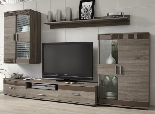 Obývacia stena, dub sonoma