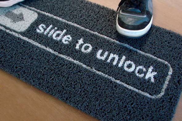 Vtipna rohozka - potiahnutim otvorit