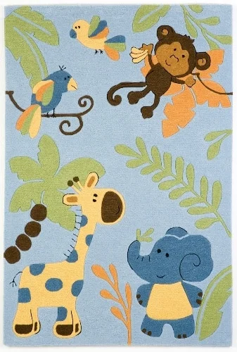 Ručne vyšívaný detský koberec