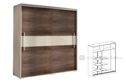 Šatníková skriňa s posuvnými dverami