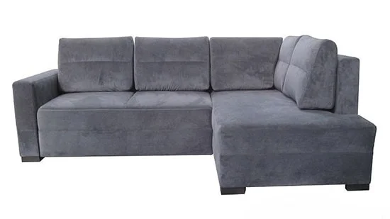 Sivá rohová sedačka