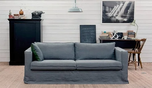 Sivy potah na sedacku