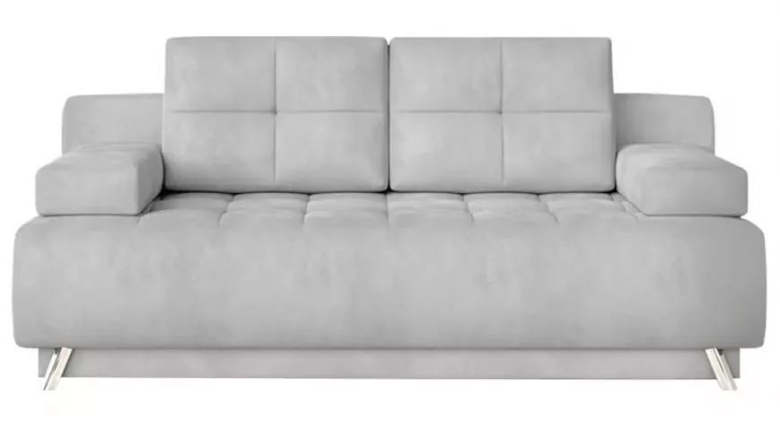 Sivý rozkladací gauč na spanie