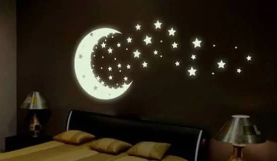 Svietiaca nalepka - mesiac