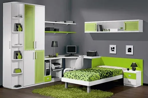 Zelená detská izba