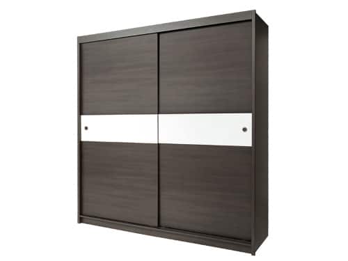 Tmavá moderná šatníková skriňa