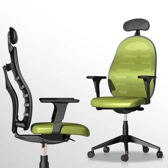 Zelené kancelárske kreslo